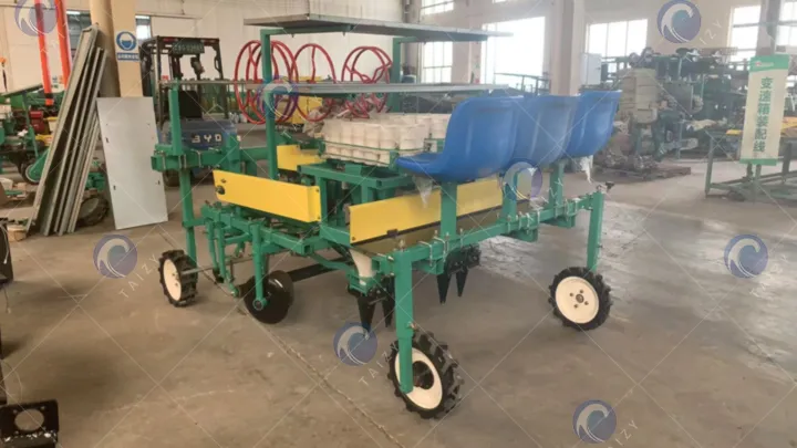 tractor-driven seedling transplanter with 8 rows