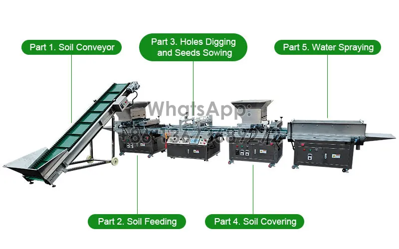 structure of greenhouse needle seeder